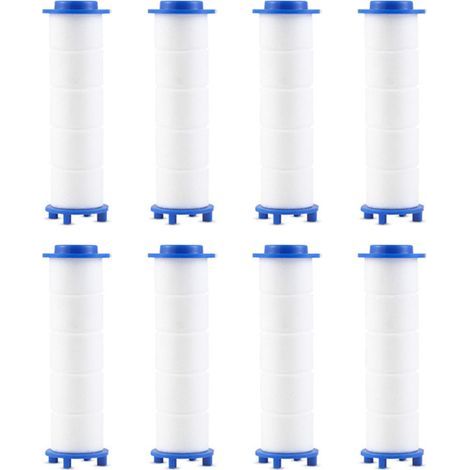 (115mm)Filtre Pommeau de Douche,8 Pcs Filtre Douche en Coton PP de Douchette Anti-calcaire Amovible pour Douchette (1/5)