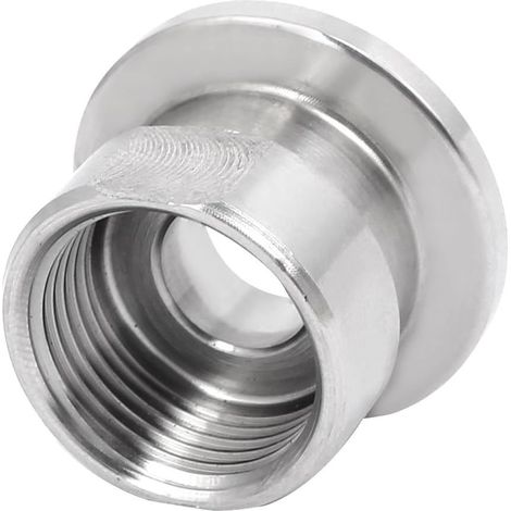 304 Edelstahl Vakuum KF16 Flansch M20 Innengewinde Adaptateur Argent Ton