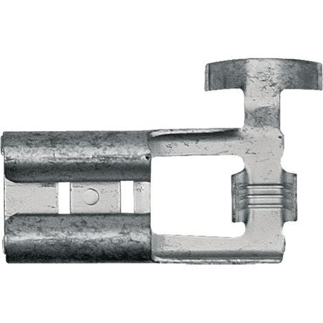 Connettore piatto a innesto con punta di bloccaggio 2,5x4,0 mm2 50 pezzi