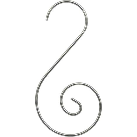 Sollbry Lot de 5 crochets d'ornement, crochets de décoration en métal de 1,2 x 20 x 50 mm, à utiliser pour les décorations de Noël, les fêtes, les compositions florales ou les présentoirs de collectio (1/4)