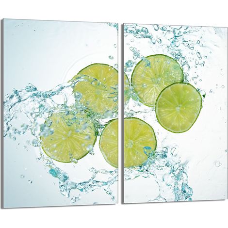 Glasschutzplatte für Herd 2x30x52 Lime