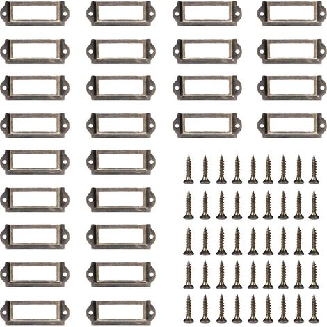 Jiajia AI, Porte Etiquettes Metal Tiroir Metal Étiquette Porte Etiquettes, 50 Pièces pour jardin, terrasse et (1/5)