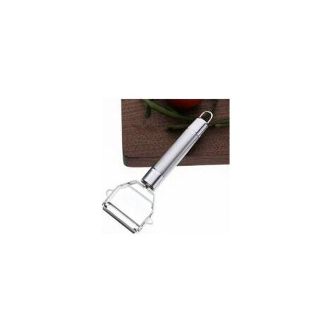 Pelador Turbo para frutas y verduras - Pelador de acero inoxidable ultra afilado, 60 g - Crezuo (1/4)