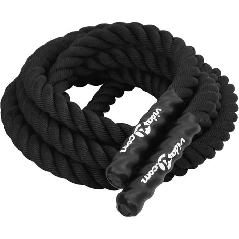 Corde de combat noire 6 m 4,5 kg Polyester (1/5)