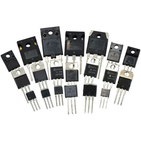 Jeu de 20 transistors MOSFET et IGBT – Tension 30V – Intensité 15A – Pour applications électroniques avancées – Kemo (1/3)