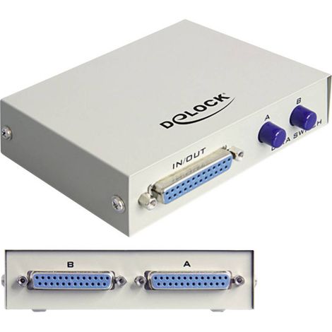 Delock 1982656 2 Porte Switch parallelo Contenitore in metallo (1/4)