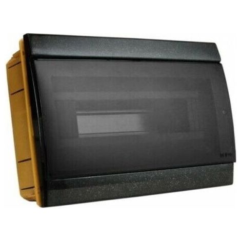 Centralino Da Incasso Con Sportello Fume' Ip40 "Serie Arredo" - mm.300x22x200h per 10/14 moduli - 24W (970.12.B) (1/4)