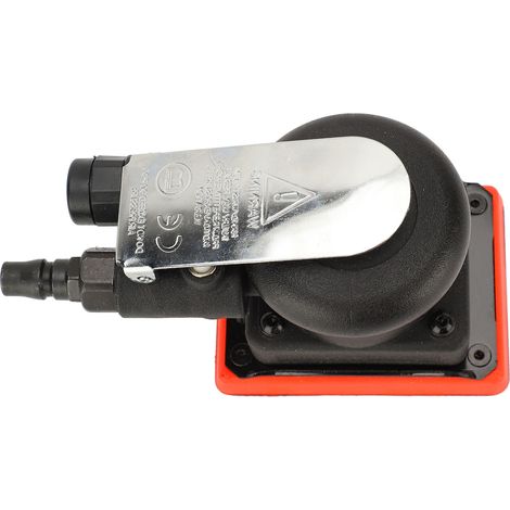 Ponceuse pneumatique carrée 12 000 tr/min, machine de ponçage pneumatique haute vitesse pour le cirage et le polissage de voitures, 75 x 100 mm, noire