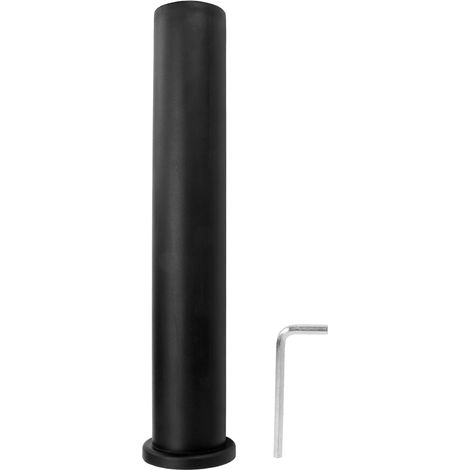 Manchon d'adaptation pour barre 25mm à 50mm, manchon PP noir pour équipement fitness, accessoire haltère 303mm (1/5)