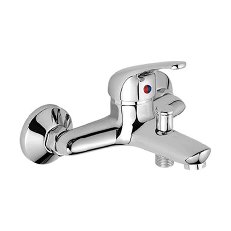 Mitigeur bain-douche chromé (avec flexible + téléphone) 23401 seul (1/4)