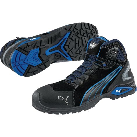 Stivali di sicurezza Rio Black Mid Gr.46 nero/blu S3L FO SR 20345:2022