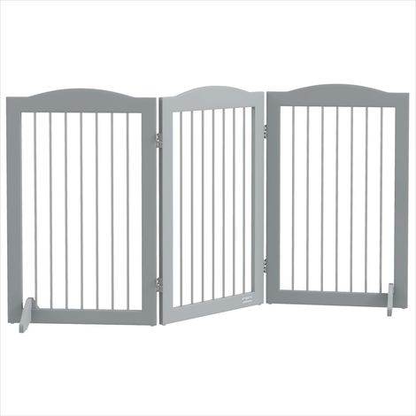 Chatière Barrière de sécurité pliable pour chien 3 panneaux (1/5)