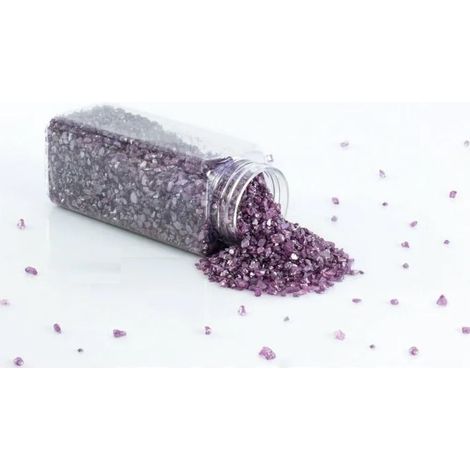Sassolini pietre decorative per interno o esterno casa color viola confezione 7x7x15 cm Home Stones