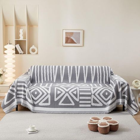 SHANNA Housse de Canapé 1 2 3 4 Places en Forme de L d'angle Protege Canape, Protection Canape Chat Chiens Anti Griffe en Chenille AB Face Couvre Canapé Sofa Cover, Housse pour Meubles de Canapé (1/5)
