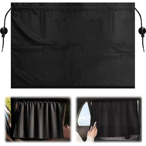 2er Set Auto Sonnenschutz Vorhänge 66.5x47cm mit Saugnäpfen, UV-Schutz (1/5)
