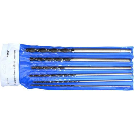 Jeu de 6 forets à bois 4-12 mm/300 mm (20) (1/3)