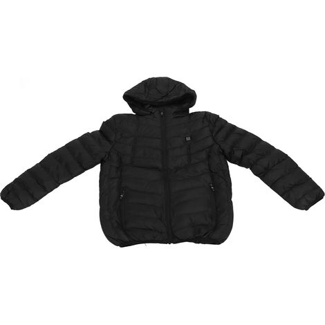 Manteau chauffant électrique rembourré en coton, manteau d'automne et d'hiver intelligent à température constante rembourré en coton, unisexe, à capuche, chauffant et chaud, 3XL. (1/5)