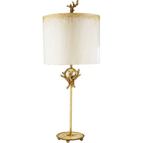 Elstead Trellis - 1 lampe de table lumineuse argent, mastic, E27 (1/5)