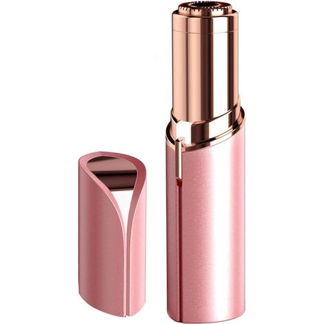 Epilateur Facial - Lame En Acier Inoxydable - Éclairage LED Intégré - Pour Sourcils Visage Lèvres Menton - 1 Pièce (1/5)