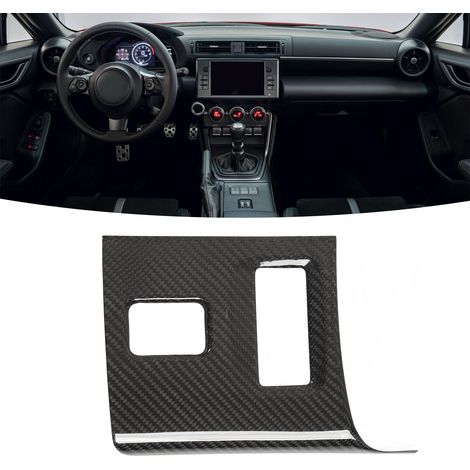 Fahrzeugmodifikationen: Subaru BRZ, Toyota GR86 2022+ - Mittelkonsole, Schalthebel, Knopfleistenverkleidung und glänzende Trockenkohlefaser-Oberfläche. (1/5)
