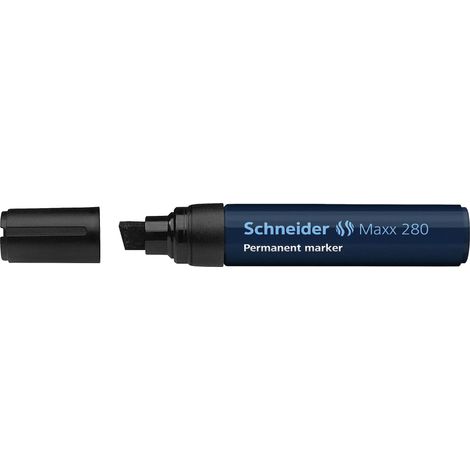Schneider Schreibgeräte Maxx 280 128001 Marqueur permanent noir résiste à l'eau: oui D44100 (1/5)