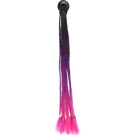 Cheveux de Casque de Moto - Ventouse Réglable - Compatible Tous Casques - Cheveux Synthétiques Haute Température - 1 Pièce