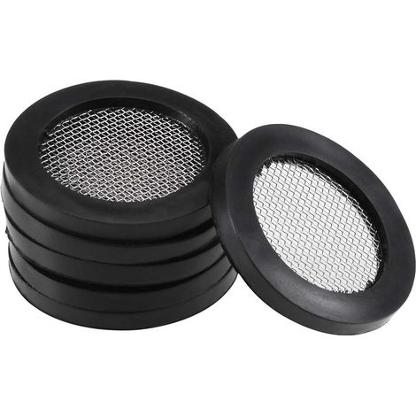 6pcs Rondelles Caoutchouc Plat avec Inoxydable Acier 30x21x3mm (1/3)