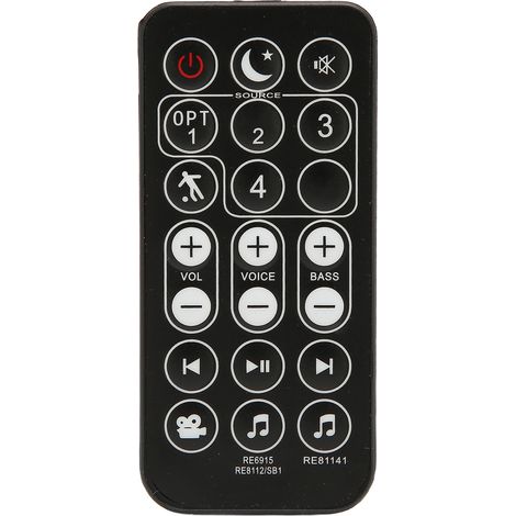 RE6915 Télécommande de remplacement compatible avec le système de barre de son Polk RE6915 1 RE8114 1 RE8112 1 RE69151 (1/5)