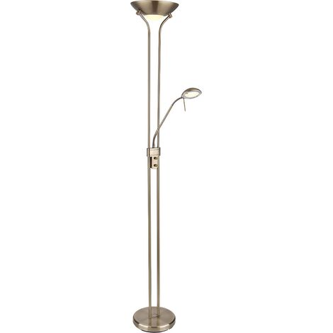 Globo - lámpara de pie - Leonas - latón - metal - Ø 26cm - LED -