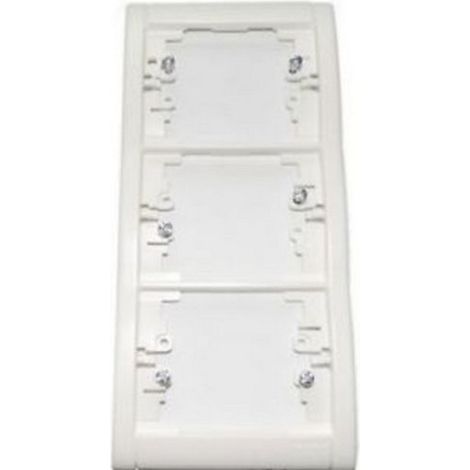 Legrand SAGANE 85002 - Plaque Verticale 3 postes KOZI OPALIS blanche