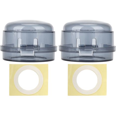 2 pièces Protections Transparentes pour Boutons de Cuisinière à Gaz - Sécurité Enfants (1/5)