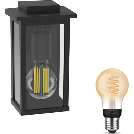 Philips Hue Mirth Applique murale d'extérieur E27 (Noir) Lumière blanche chaude - White Filament (1/5)