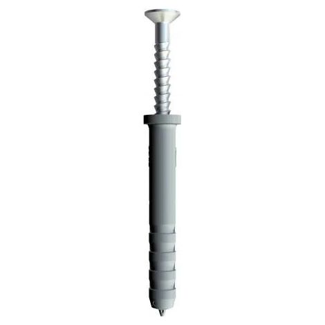OBO Bettermann Cheville à frapper 6x40mm polyamide gris clair, 2351064 (1/2)