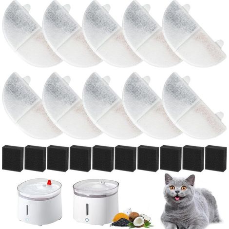 Katzenbrunnenfilter 10 Stück Katzenbrunnenfilter Ba (1/5)