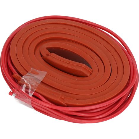 Wasserdichtes Silikon-Heizband, isoliertes, flexibles Ölrohrheizgerät 15 x 1000 mm, 40 W, 24 V DC (1/5)