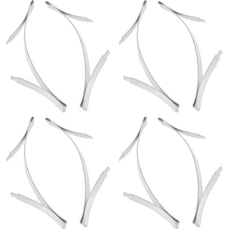 Lot de 8 Accessoires Porte Coulissante en Acier Manganèse, Positionneur Inférieur pour Portes Coulissantes Rail Rainuré, pour Chambre et Salon (1/5)