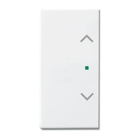 Enjoliveur 1/2 touche D/G 1 led 1 picto store blanc studio SRB-2-84 (BJE518191) pour actionneur 4 touches LINEAR ABB 6220-0-0160