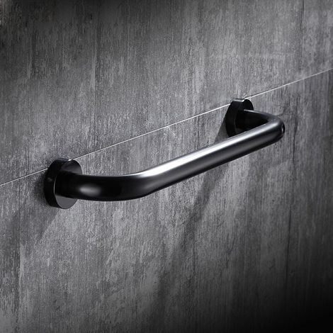 Bathroom Grab Bars, Shower Safety Handles, 30cm Non-Slip Bathroom Grab Bars, Toilet (Black) (1/5)