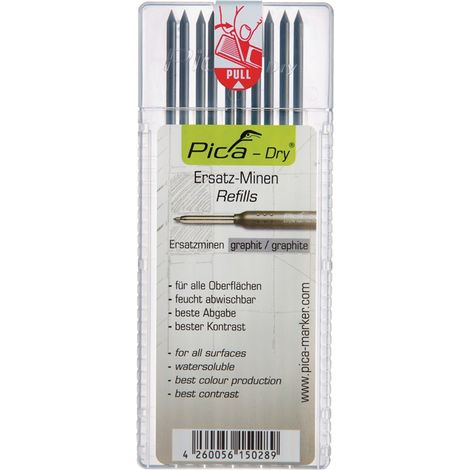 Pica - Pica-Dry Ersatzminen-Set Graphit 2B 10 Minen - 4030