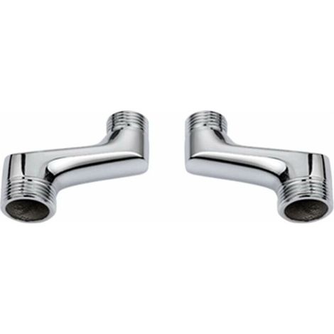 – Raccord coudé douche laiton réducteur G1/2 à G3/4 – Fixation murale – Galvanoplastie multicouche résistante à la corrosion (1/3)