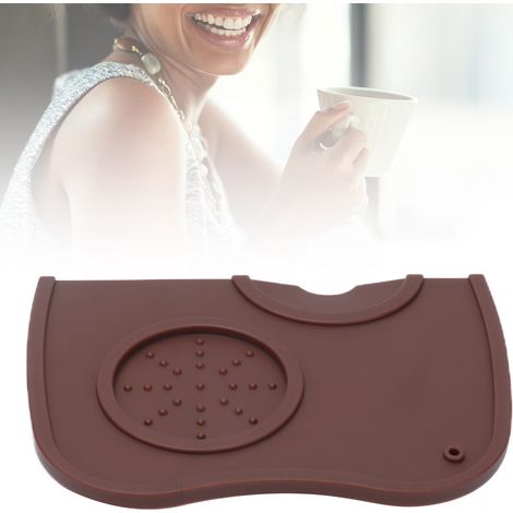 Kaffeefarbene, rutschfeste Verdichtungsmatte, Pulververdichtungsmatte, Verdichtungsgerät, Verdichtungssitz, mittelgroße Verdichtungsmatte (1/5)