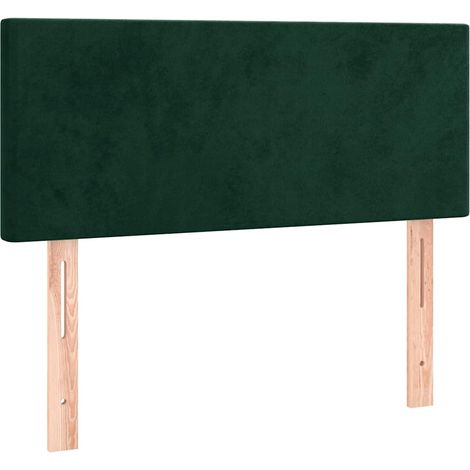 Tête de lit Vert foncé 100x5x78/88 cm Velours (1/5)