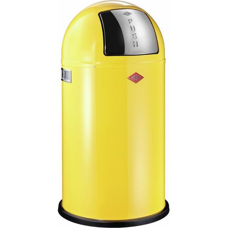 Wesco Mülleimer Pushboy lemonyellow (1/3)