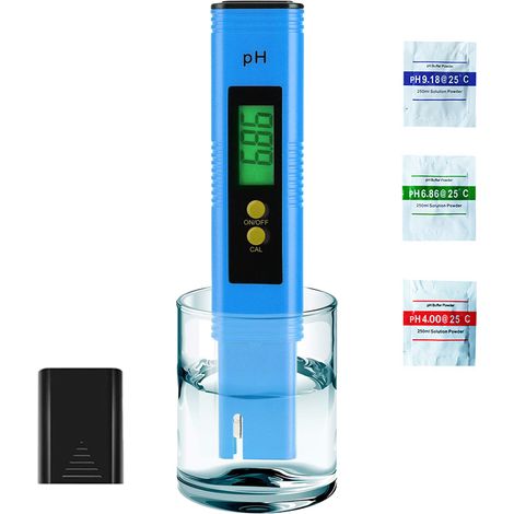 Ph-mètre de haute précision, stylo testeur de PH numérique avec batterie, testeur de qualité de l'eau rétroéclairé, plage de mesure de PH 0-14 (1/5)