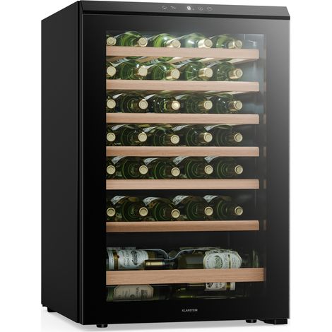 Klarstein Bevora - Frigorifero per vini a libera installazione  6 ripiani  128 litri  48 bottiglie  54 cm
