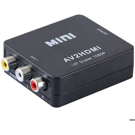 Convertisseur RCA vers HDMI - 1080P 60 Hz - Compatible PAL NTSC SECAM - Pour PS2 Xbox VHS DVD - 1 Pièce (1/4)