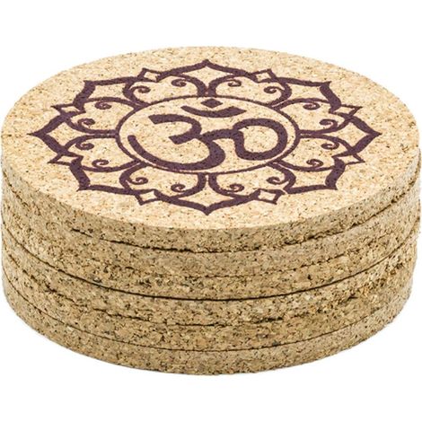 Set de 6 sous-verres en liège - OM (1/2)