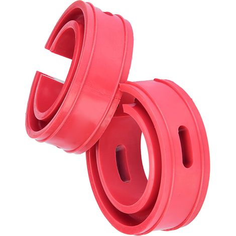 Convient pour 2 coussinets de butée de ressort d'amortisseur de voiture rouge, type E