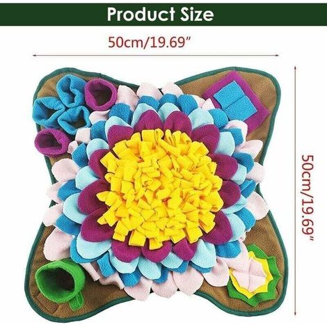 Tapis de fouille pour chien, tapis de recherche pour chien, tapis d'entraînement pour chien, tapis d'alimentation lente, housse de tapis de fouille pour chien (1/3)