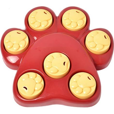 Filiyano-1 distributeur de croquettes en forme de patte pour animaux de compagnie, empêchant l'étouffement des chiots. (1/5)